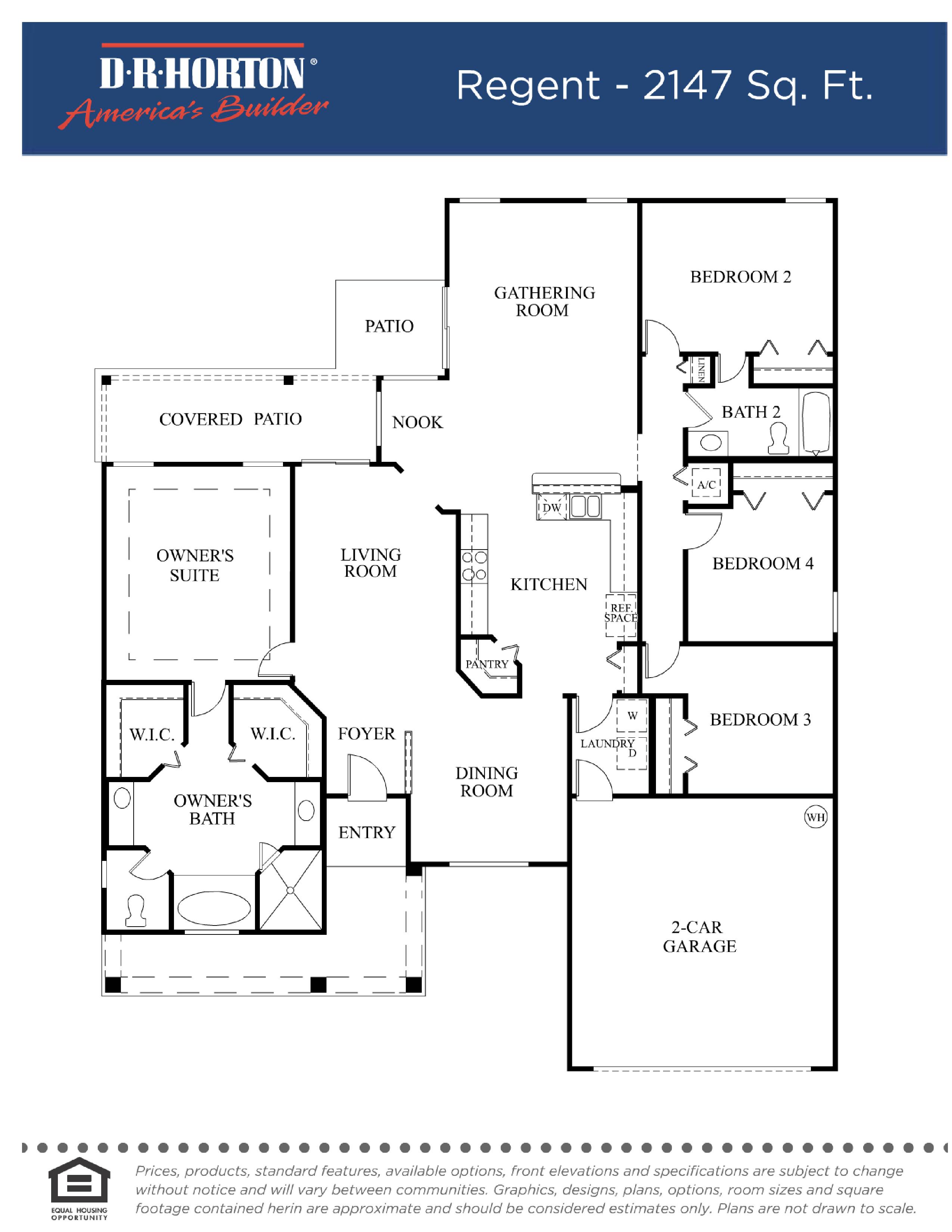 Regent Floorplan DR Horton