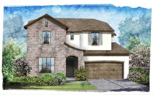 Standard Pacific Andover Floorplan Exterior Elevation B 4016