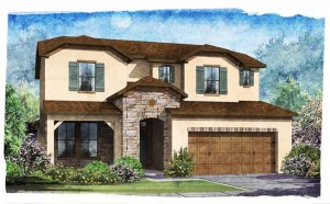 Standard Pacific Castleberry Floorplan Exterior Elevation B 4015