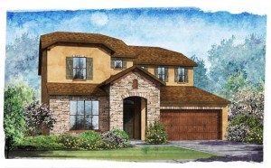 Standard Pacific Venetian Floorplan Exterior Elevation B 4017